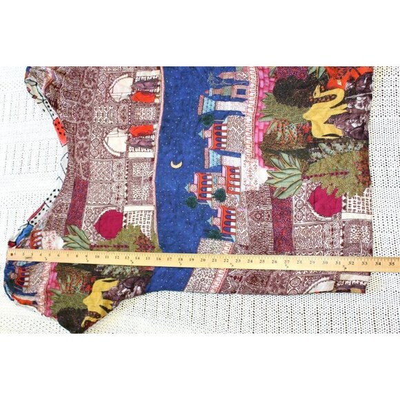 Chufy Reversible Multicolor Mini Dress Scoop neckline Short sleeve Camel Size L? - Picture 4 of 13